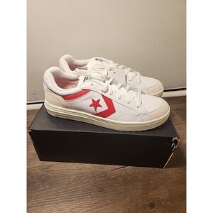 Size 9.5 Converse Men's Pro Blaze Classic Retro '90s White Red Egret Shoes New